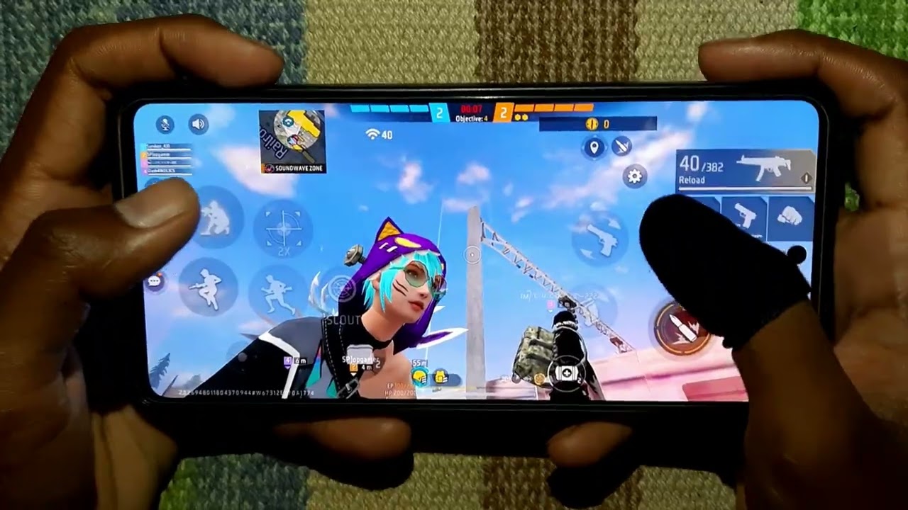 Free Fire Max Cs-ranked 2Fingure Custom HUD Handcam Mobile Gameplay with commentary