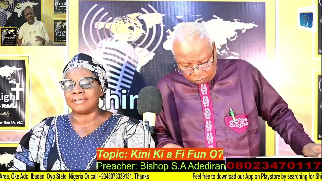 Kini Ki a fi Fun O? By Bishop S.A Adediran