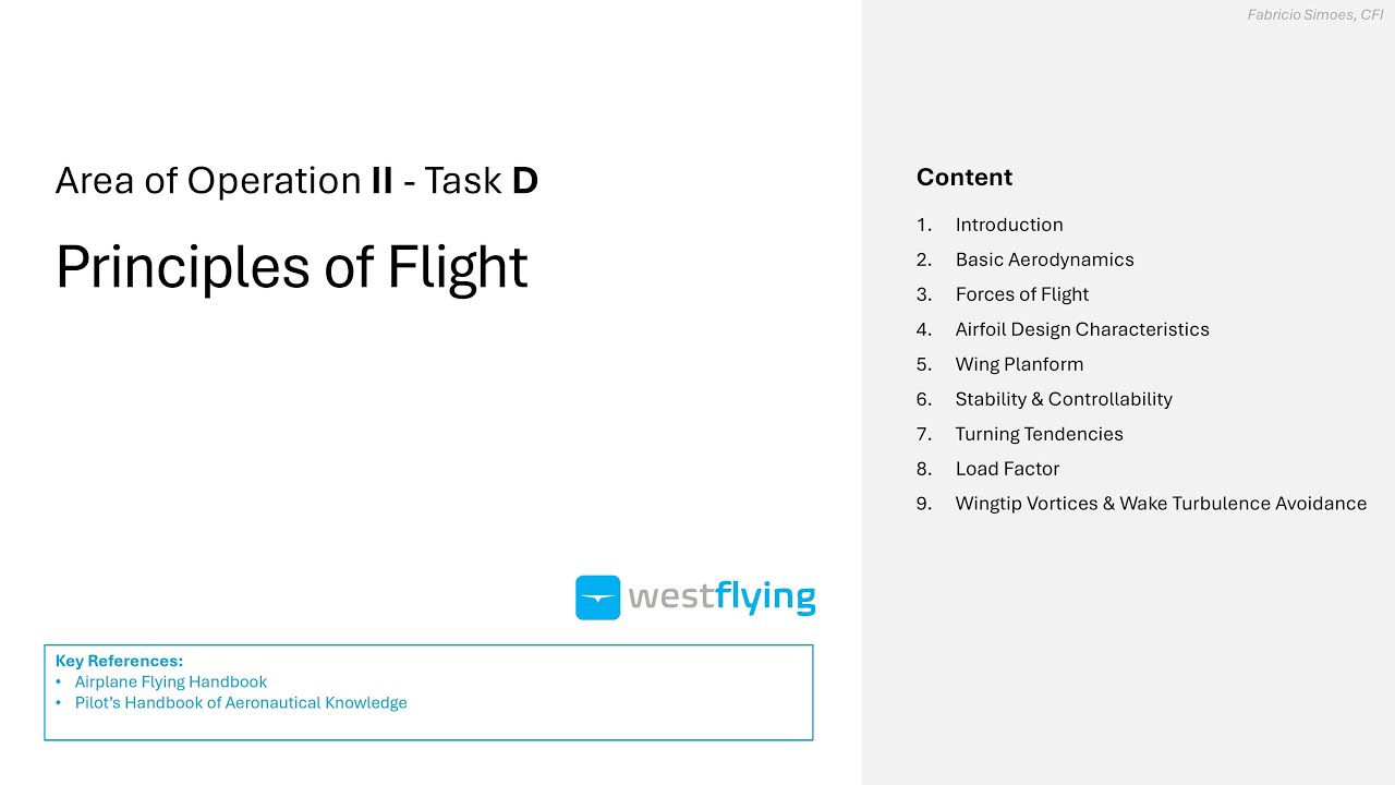 Learning to Fly: PRINCIPLES OF FLIGHT