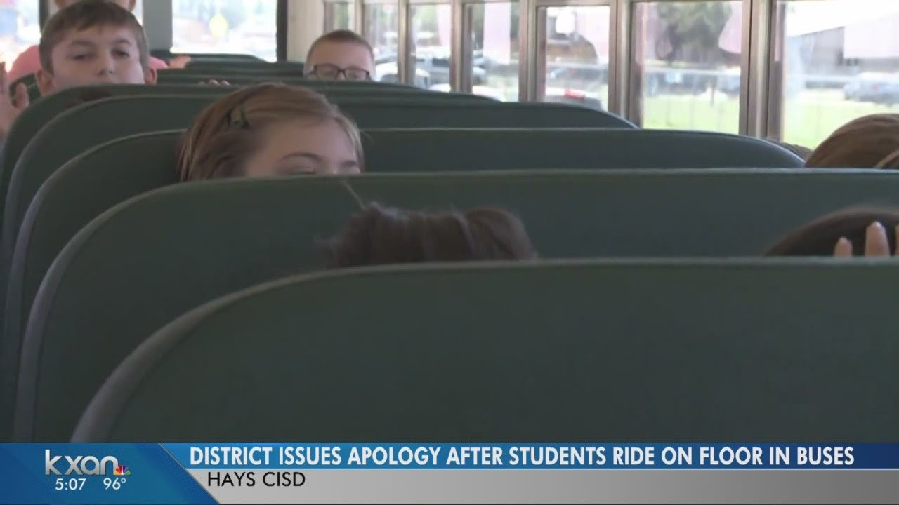 Hays CISD apologizes after students ride on floor of overcrowded bus