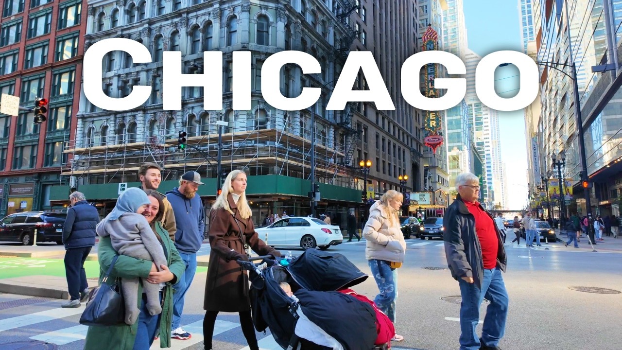 CHICAGO Downtown Walking Tour | Michigan Avenue, The Loop, River North, Mag Mile [4K]
