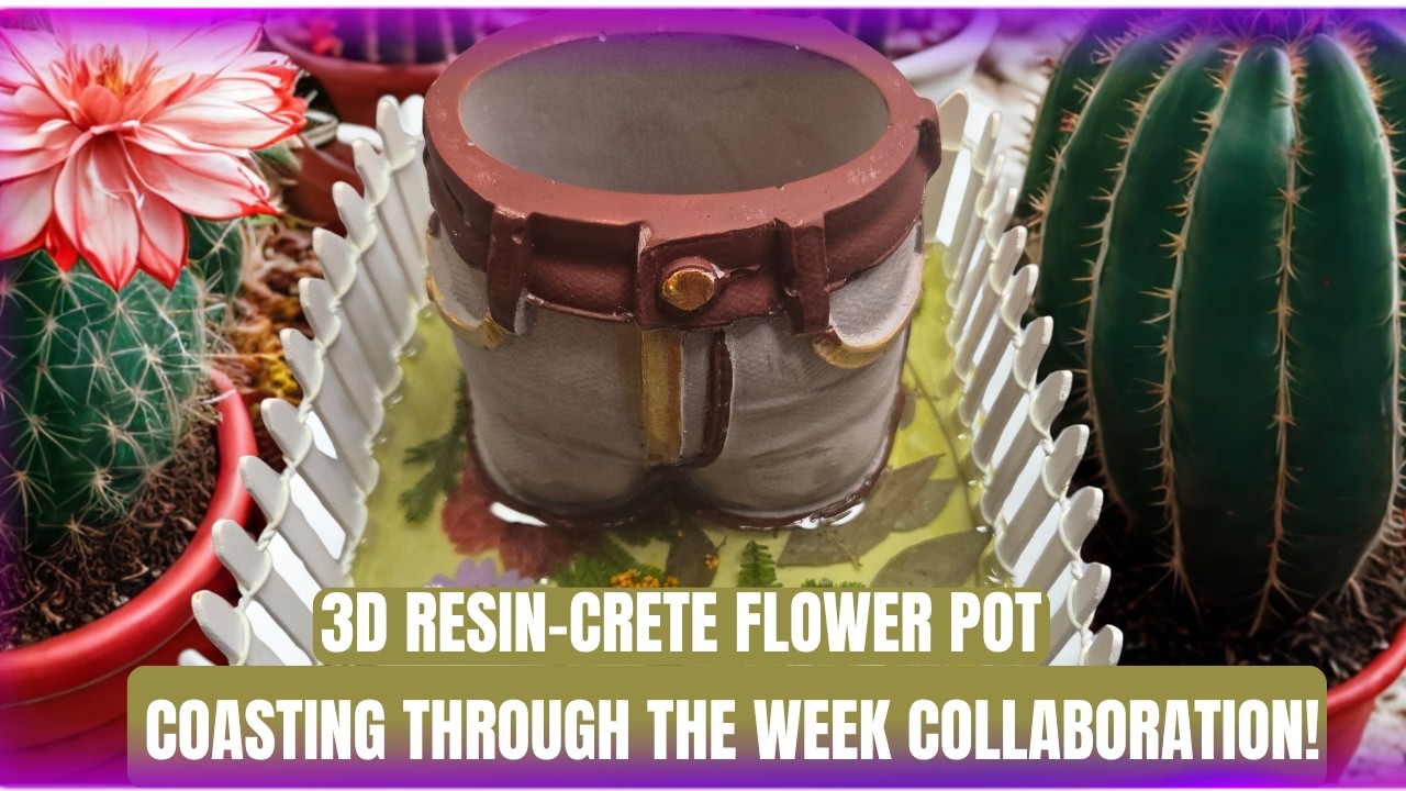 Cute  Resin 3D Jeans Flower Pot  | Coasting Through the Week Collab!