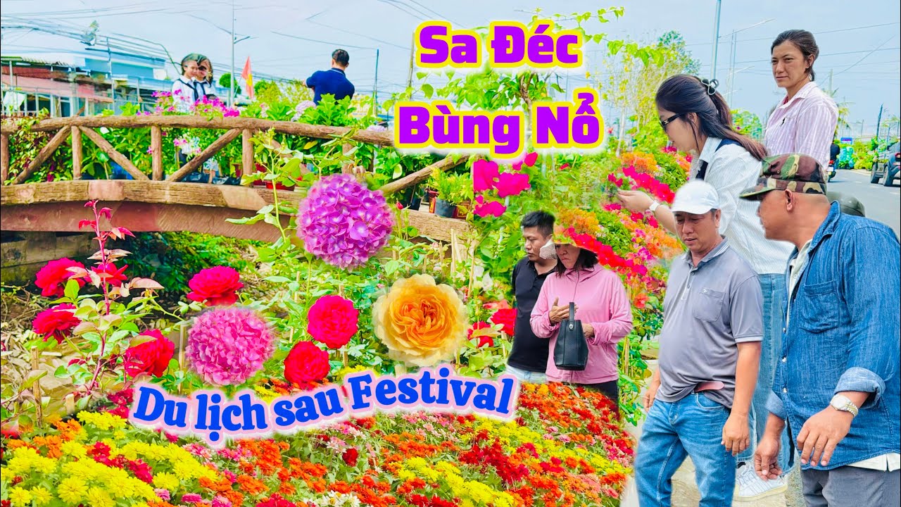 Sa Đéc| Làng Hoa Sa Đéc kẹt xe rần rần đường mới trước Tết 2026|TrNQ
