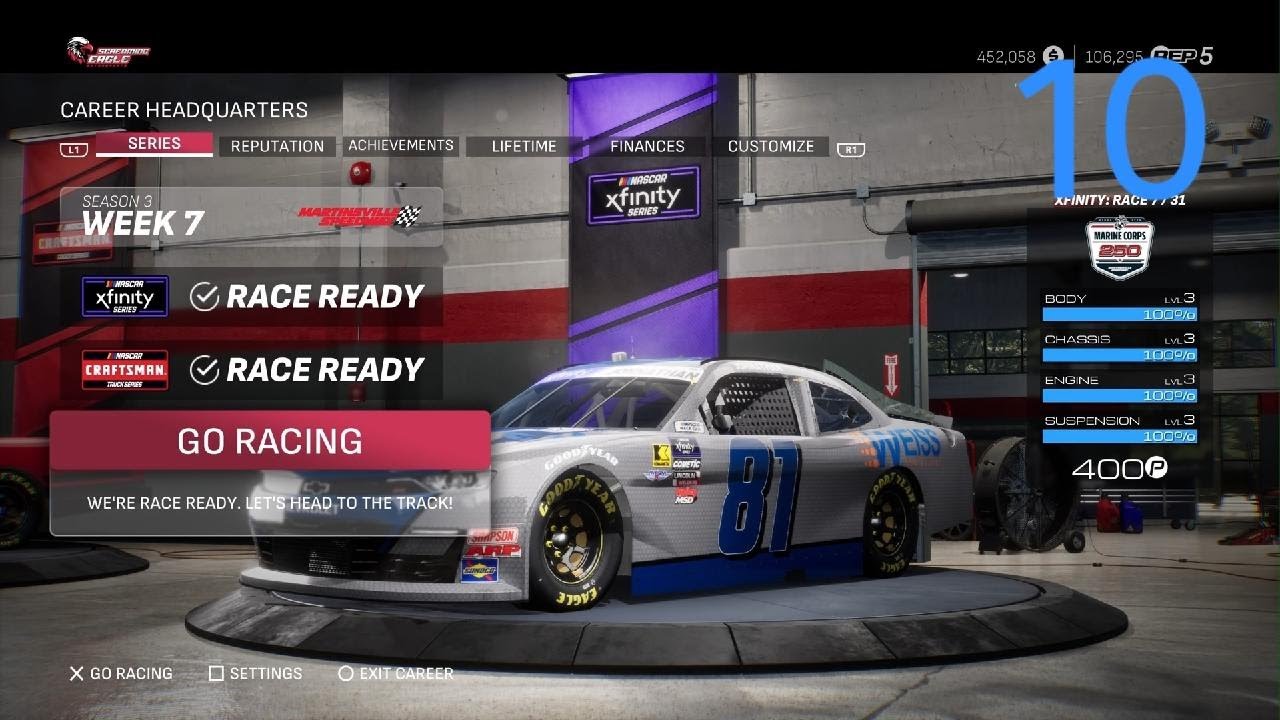 NASCAR 25 career MODE 10 at Martinsville