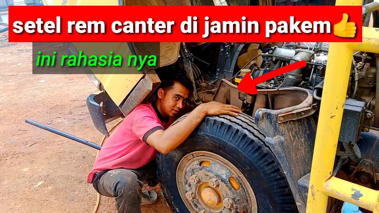 CARA SETEL REM CANTER PAKEM MUATAN BERAT#tutorialsetelremcanterpakem#carasetelremcanterjossssss