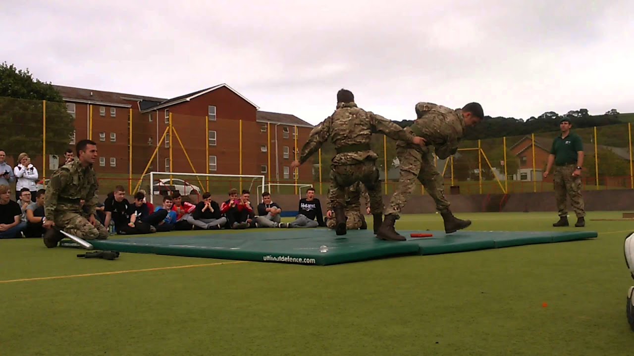 Royal Marine commandos hand to hand combat