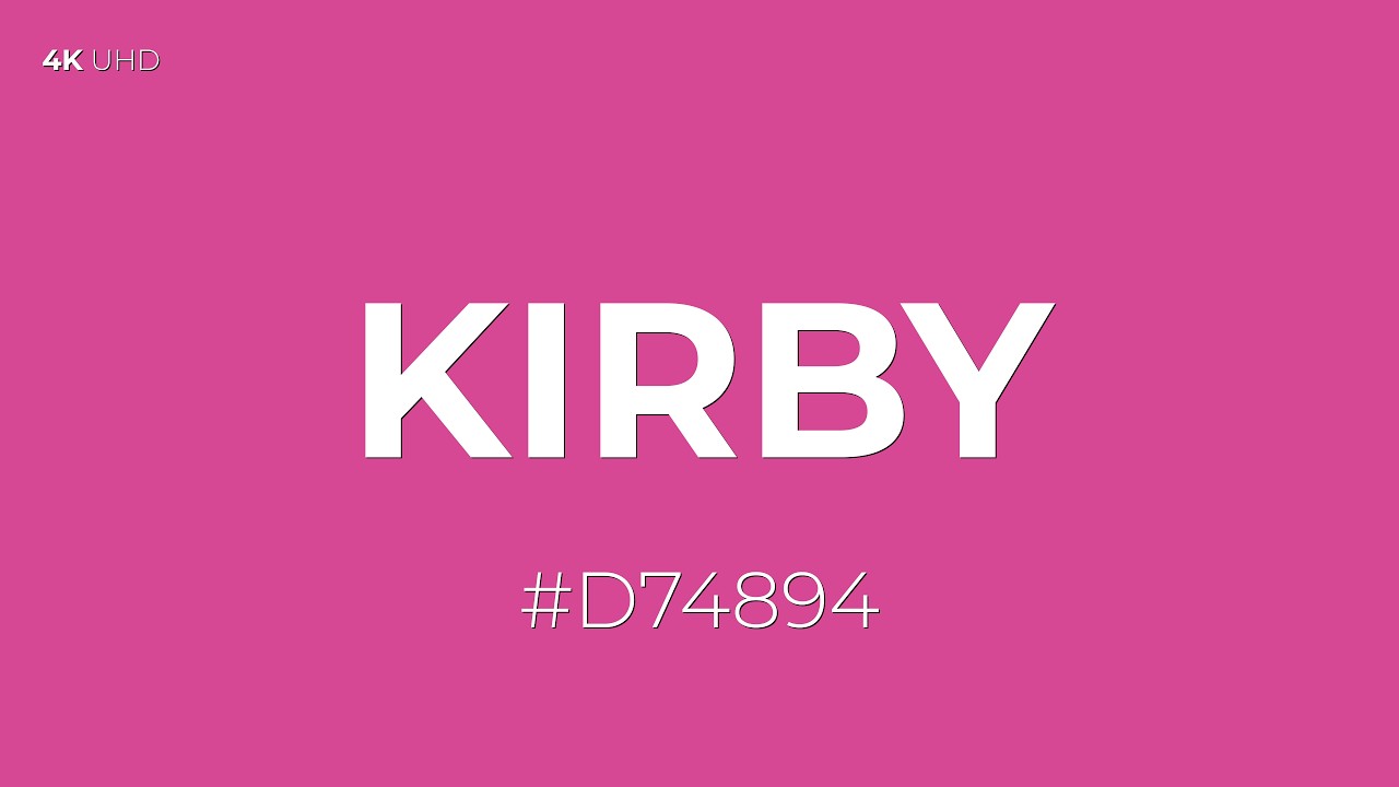 Kirby Screen - Ultimate Room Transformation Light - (#D74894) - RGB(215, 72, 148)