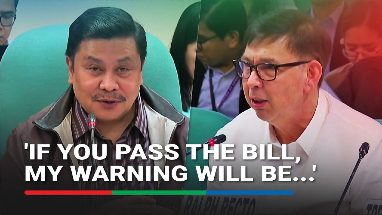 Ralph Recto may 'warning' sa maaaring mangyari kung ibaba ang VAT sa 10% mula 12% | ABS-CBN News