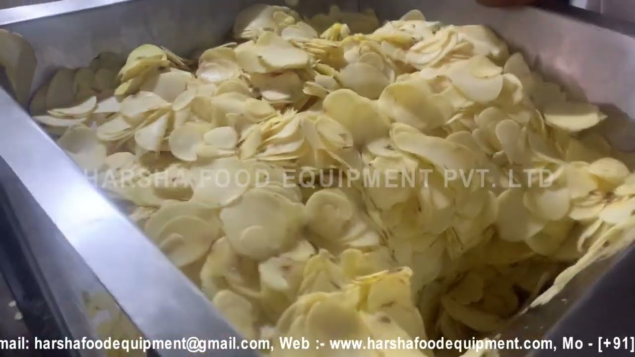 AUTOMATIC POTATO CHIPS FRYING LINE - HARSHA FOOD EQUIPMENT PVT.LTD