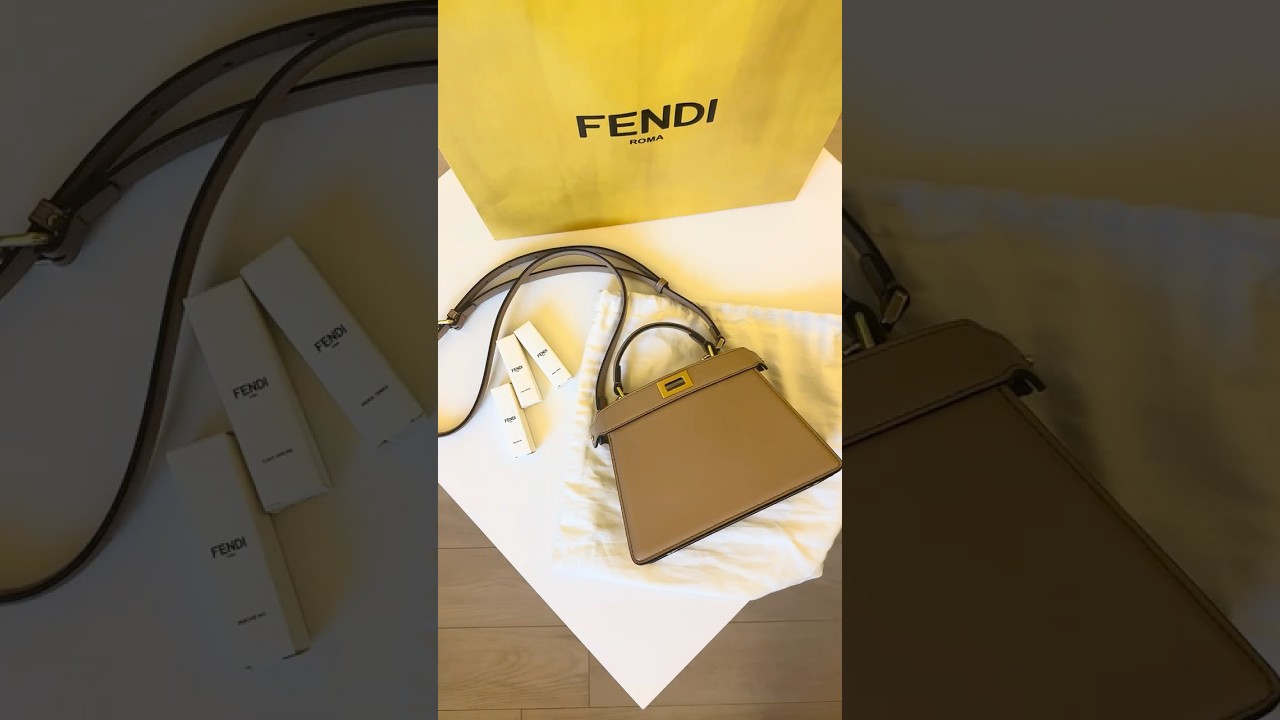 unboxing my first Fendi peekaboo! 