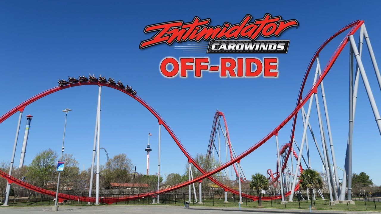 Intimidator (Thunder Striker) Off-RIde Footage, Carowinds B&M Hyper Coaster | Non-Copyright