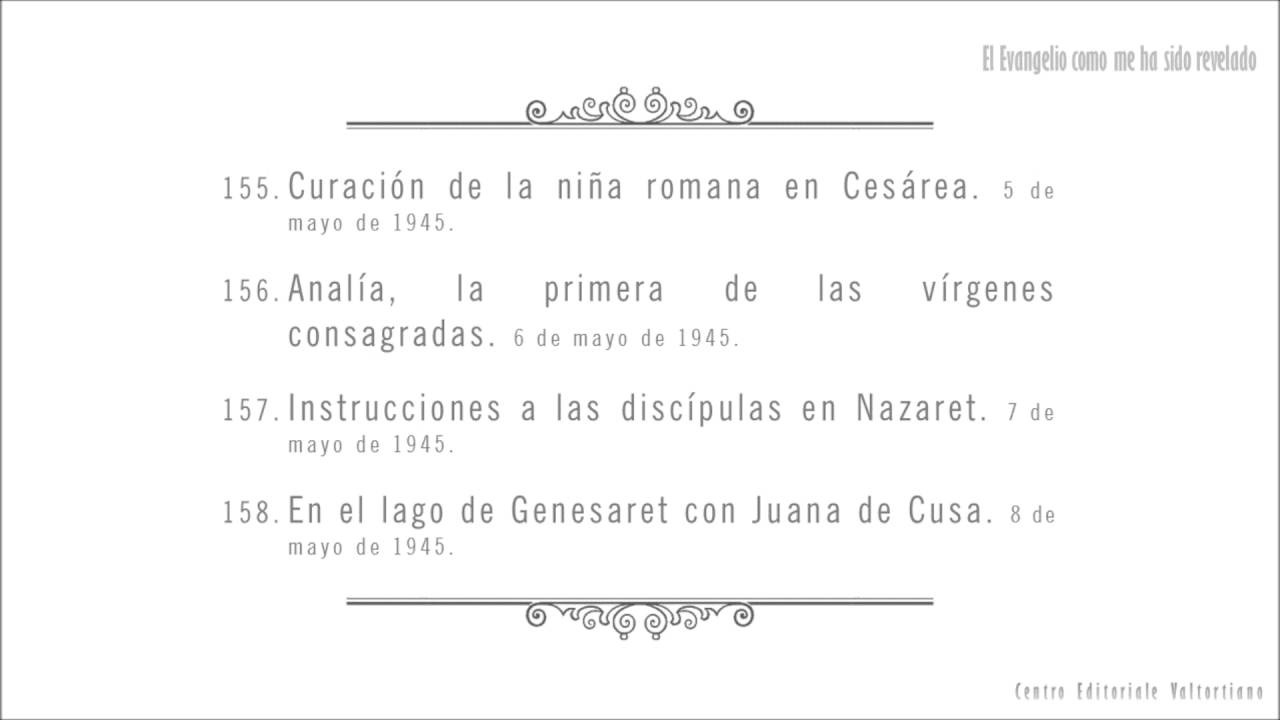 El Evangelio como me ha sido revelado: 155-158