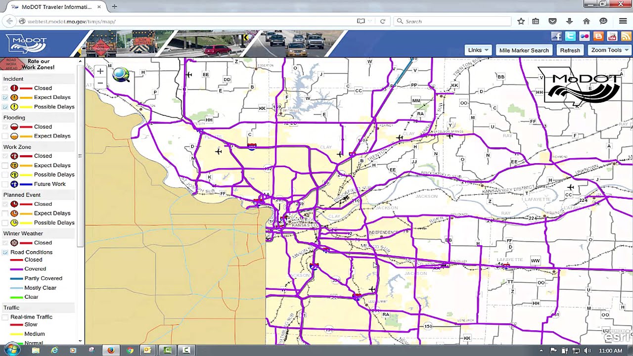 MoDOT Traveler Information Map