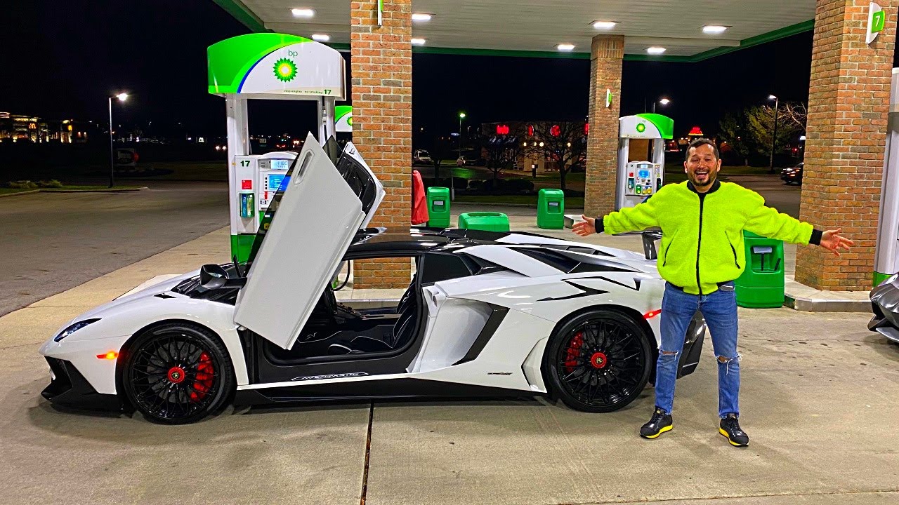 Получение Lamborghini Aventador SV - полиция пытается его испортить...