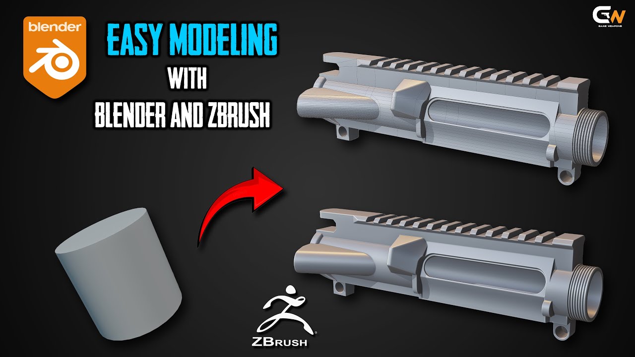 Easy Modeling With Blender & Zbrush