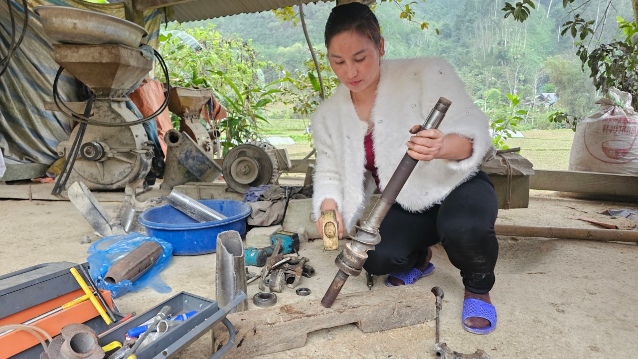 Replacing broken rice milling machines for the people.