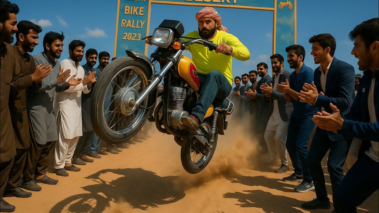 Insane Speed & Jumps! CG 125 Off-Road Race in Cholistan Desert