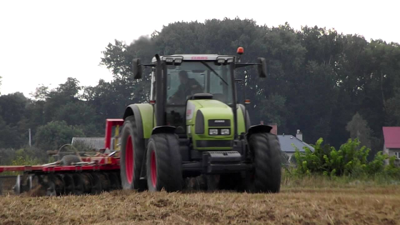 Talerzowanie 2012 || Claas Ares 816 RZ Akpil Aniołek ||