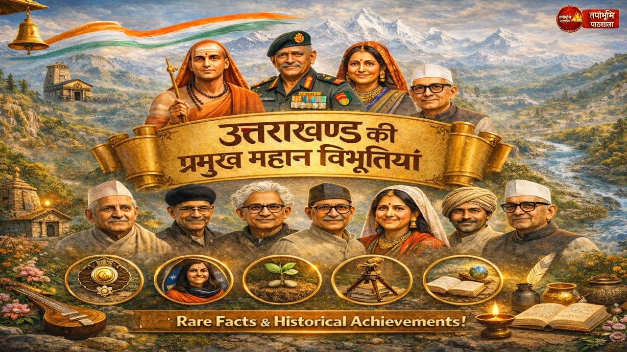 उत्तराखण्ड की प्रमुख महान विभूतियां | Important Personalities of Uttarakhand | UKPSC/UKSSSC 2026