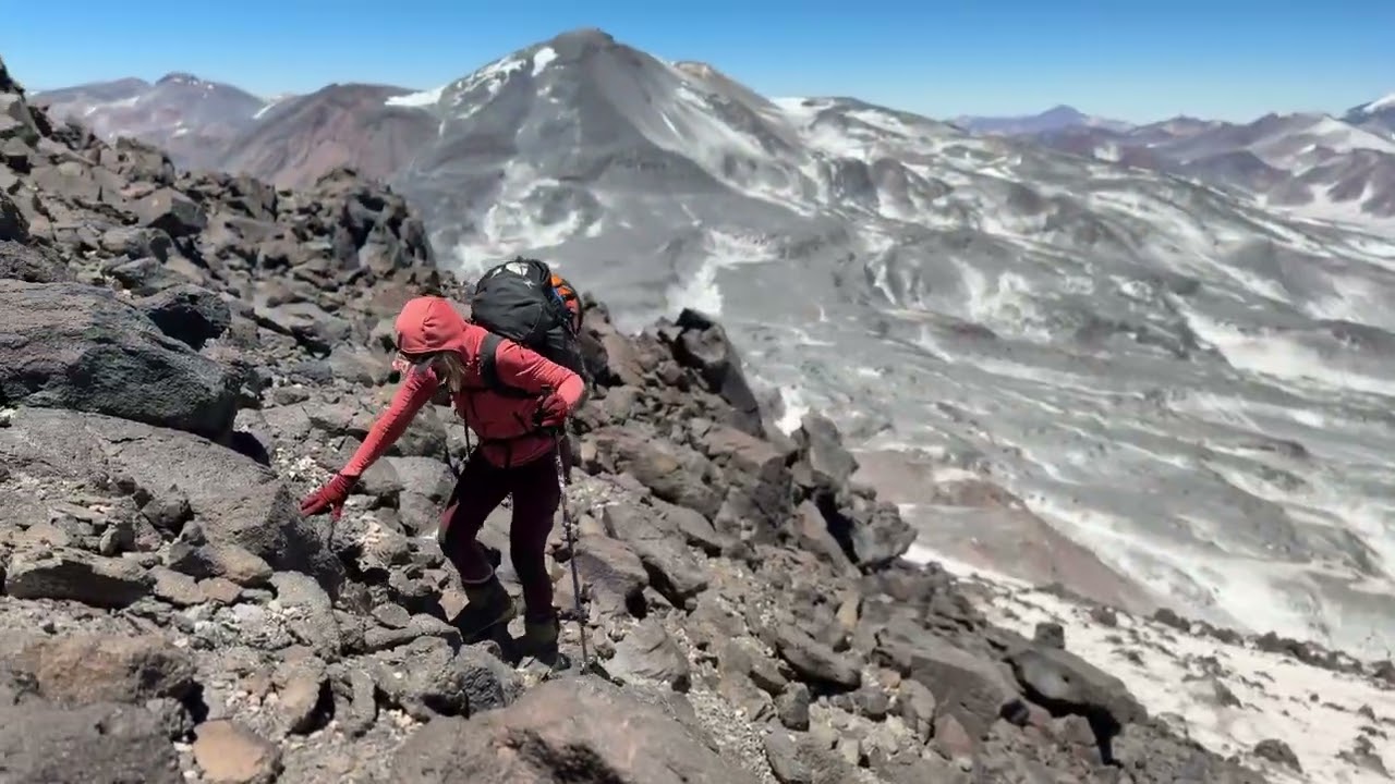 Hiking Cerro El Muerto, the seventh-highest peak in Chile