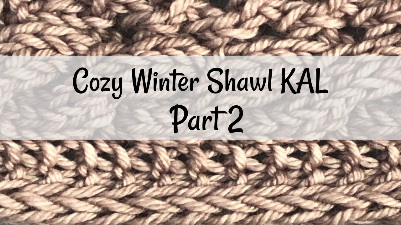Cozy Winter Shawl KAL part 2