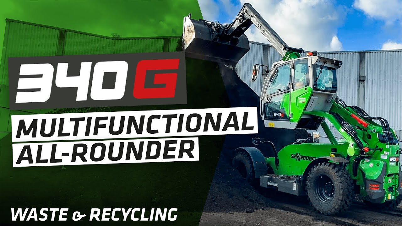 Multifunctionality in the biogas plant with our all-rounder - SENNEBOGEN 340 G