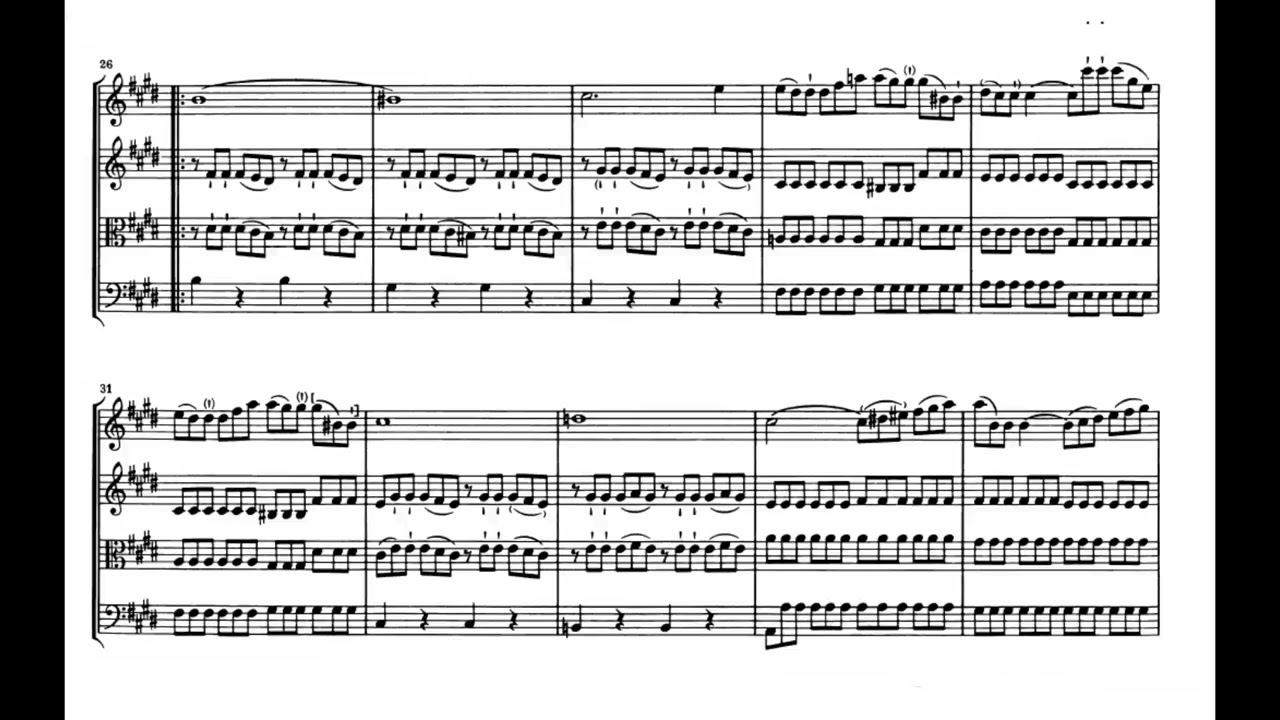 Haydn: String Quartet Op 9 No 6 - III. Adagio - Schuppanzigh