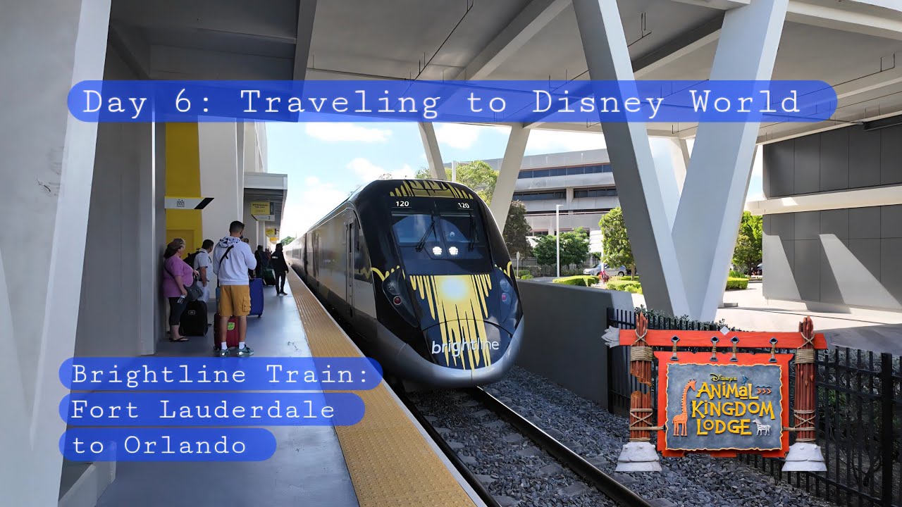 Clemsty Vlogs 2025 Disney World (Day 6) Brightline Train to Orlando / Animal Kingdom Lodge