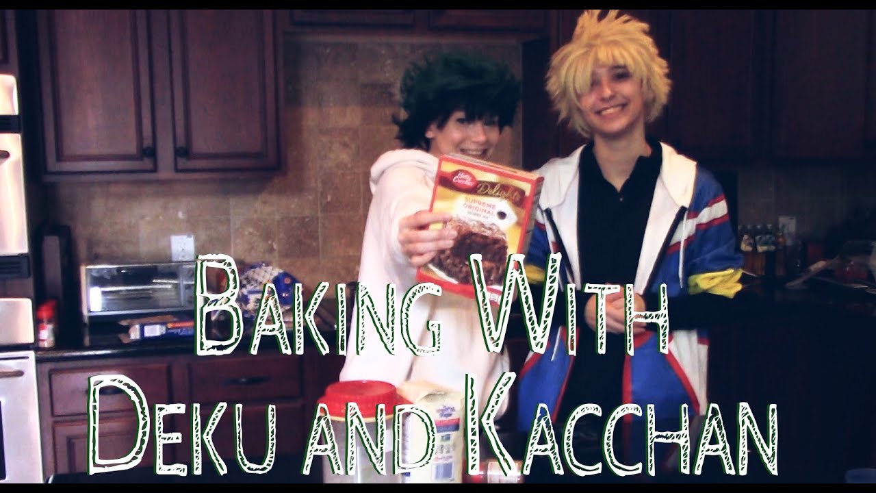Baking Brownies with Deku and Kacchan