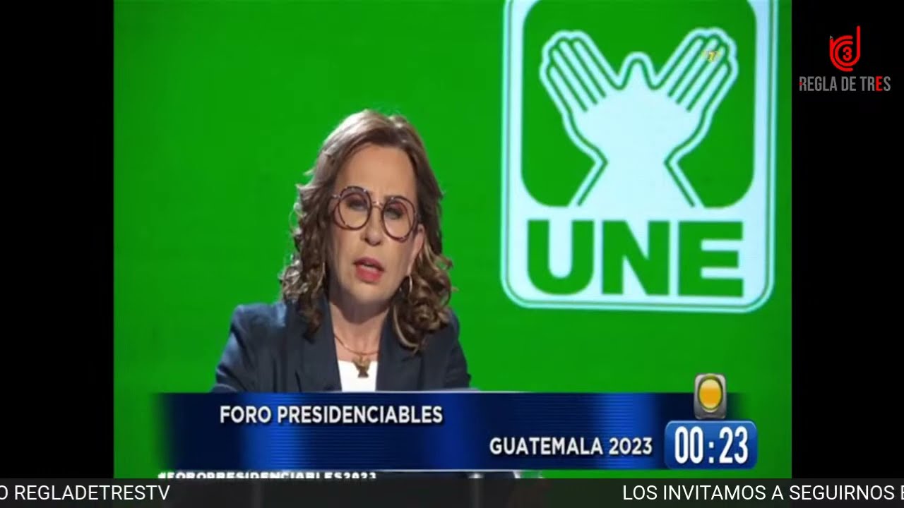 DEBATE PRESIDENCIAL  SANDRA TORRES-BERNARDO ARÉVALO