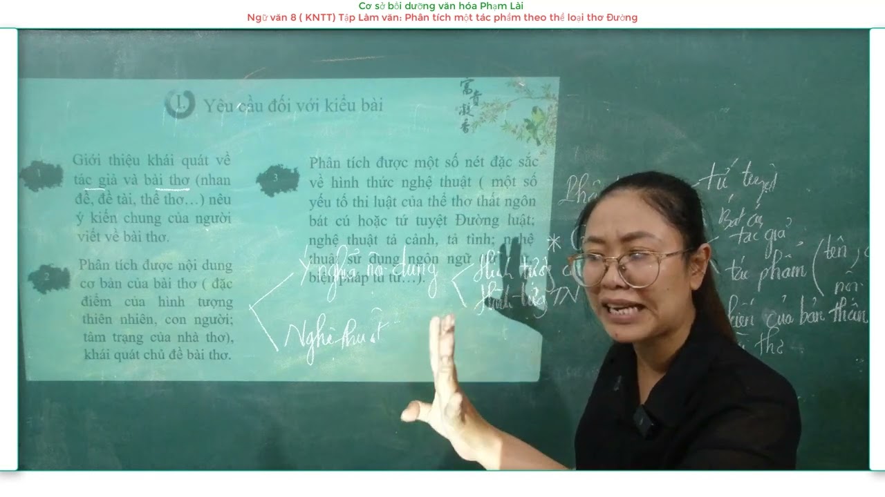 Ngữ văn 8 ( KNTT) PHÂN TÍCH MỘT TÁC PHẨM THEO THỂ LOẠI THƠ ĐƯỜNG LUẬT( Dạng 3 )