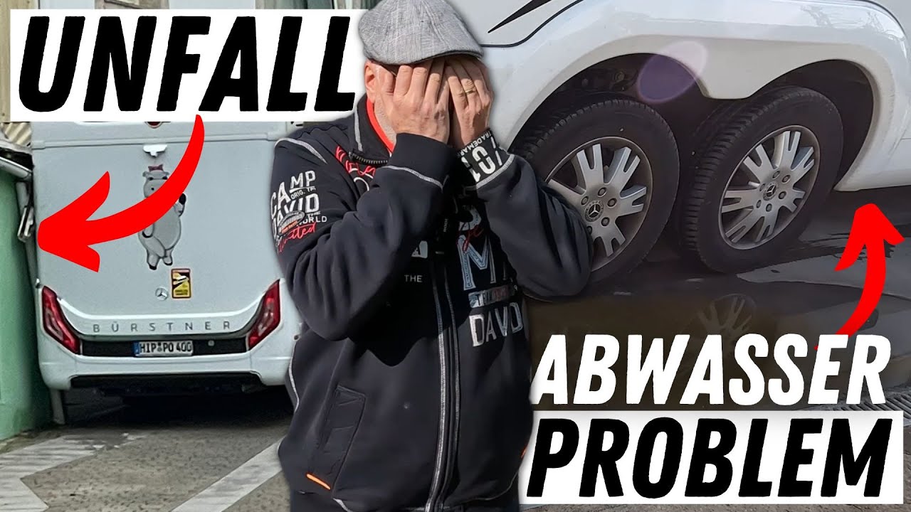 UNFALL mit dem Bürstner Elegance I 910 G & kaputtes Abwassersystem | Probleme auf der Atlantik Tour