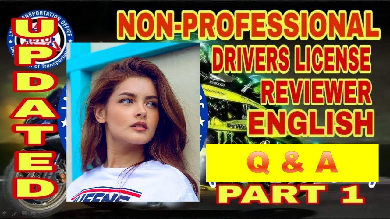 NON PROFESSIONAL DRIVER'S LICENSE EXAM 2022