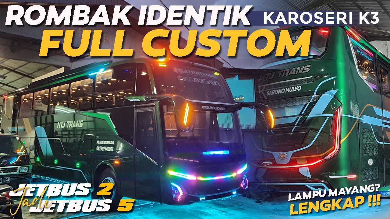 JETBUS 5 ROMBAK PALING LENGKAP ‼️ RILIS NEW TUNAS JAYA PARIWISATA PACITAN DARI K3 SEMARANG