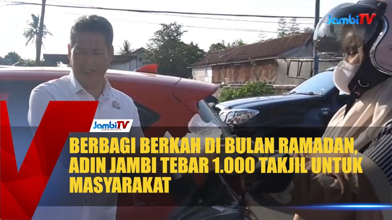 BERBAGI BERKAH DI BULAN RAMADAN, KADIN JAMBI TEBAR 1 000 TAKJIL UNTUK MASYARAKAT