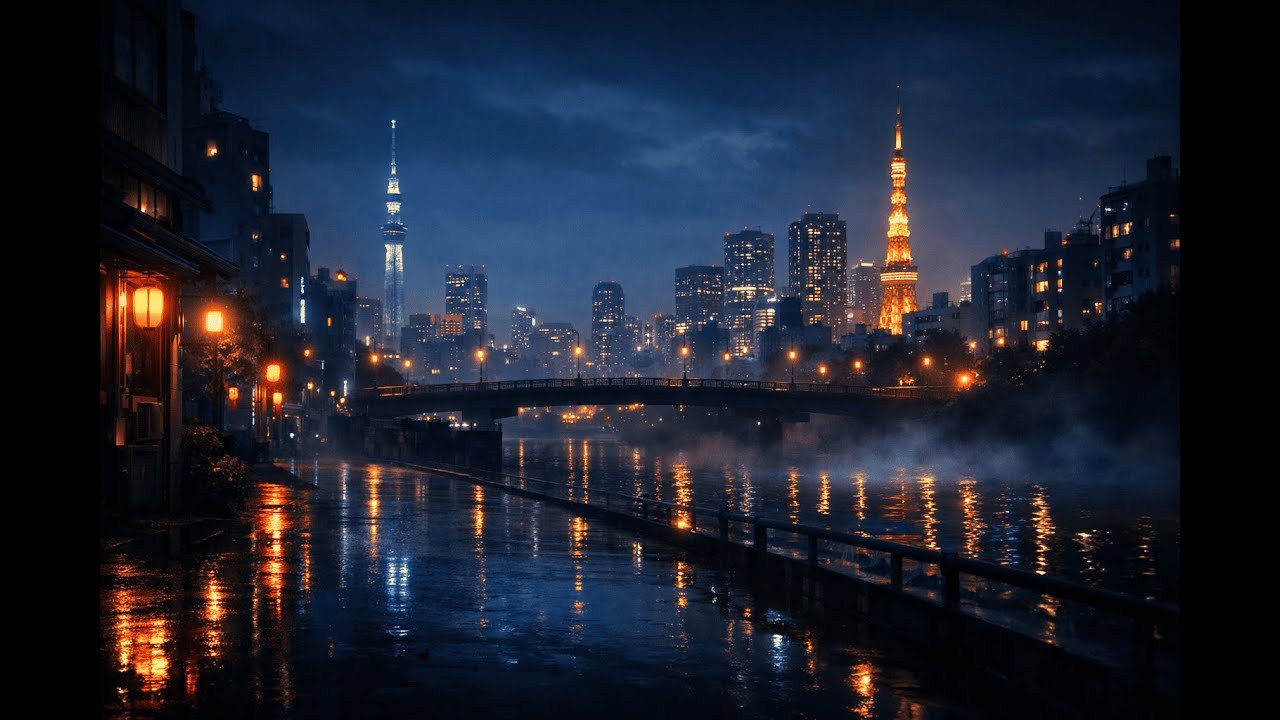 Tokyo Night Sounds for Deep Sleep | 7 Hours