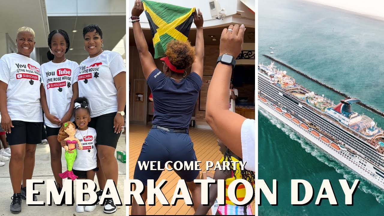 EMBARKATION DAY: SAIL AWAY PARTY ON CARNIVAL MAGIC | BOARDING PROCESS ​⁠​⁠@tiahnamrose