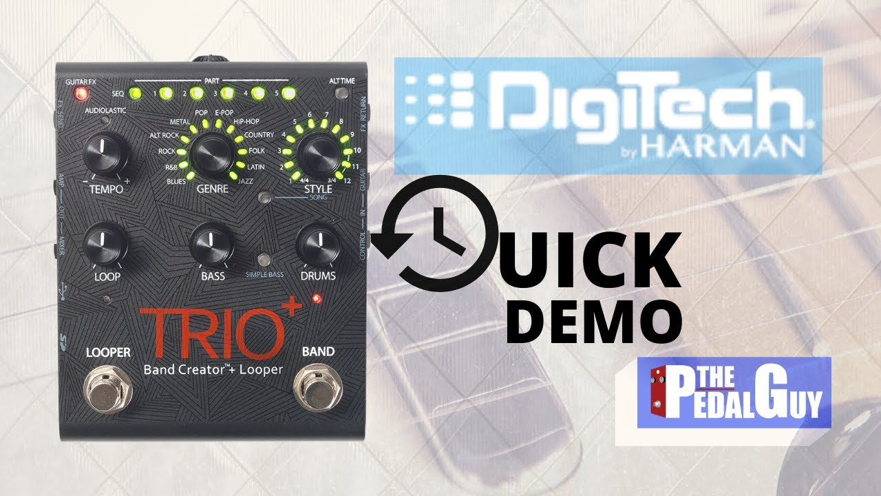 ThePedalGuy Presents the Digitech Trio Plus Looper and Band Creator Pedal Quick Start