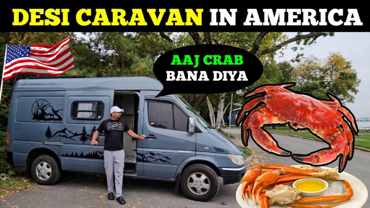 American Style Crab Food Making in Van Life @Sunty Dreams