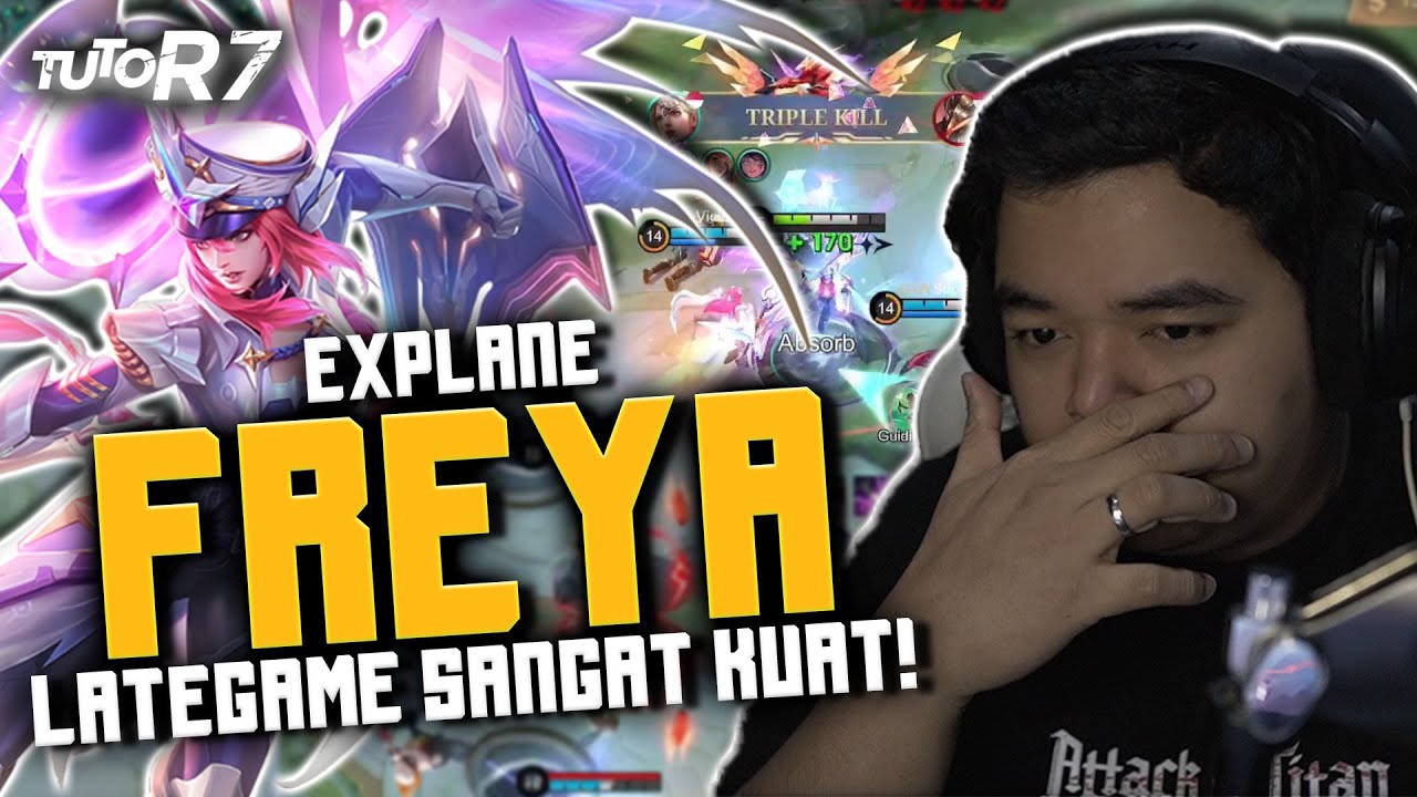 TUTOR FREYA EXP LANE DENGAN BUILD INI +INSPIRE JADI SAKIT BANGET | KALIAN MESTI COBA #TUTOR7 - FREYA
