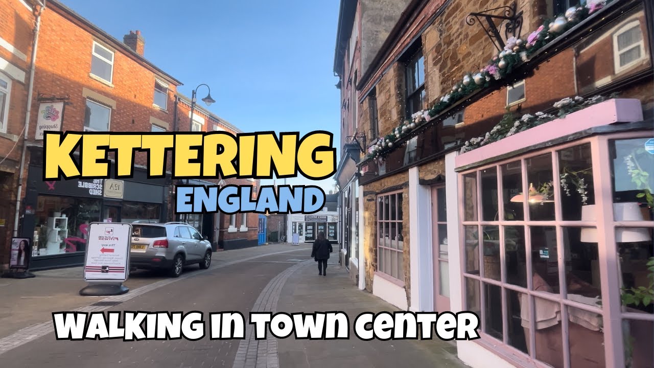 Kettering, England- Walking in town center