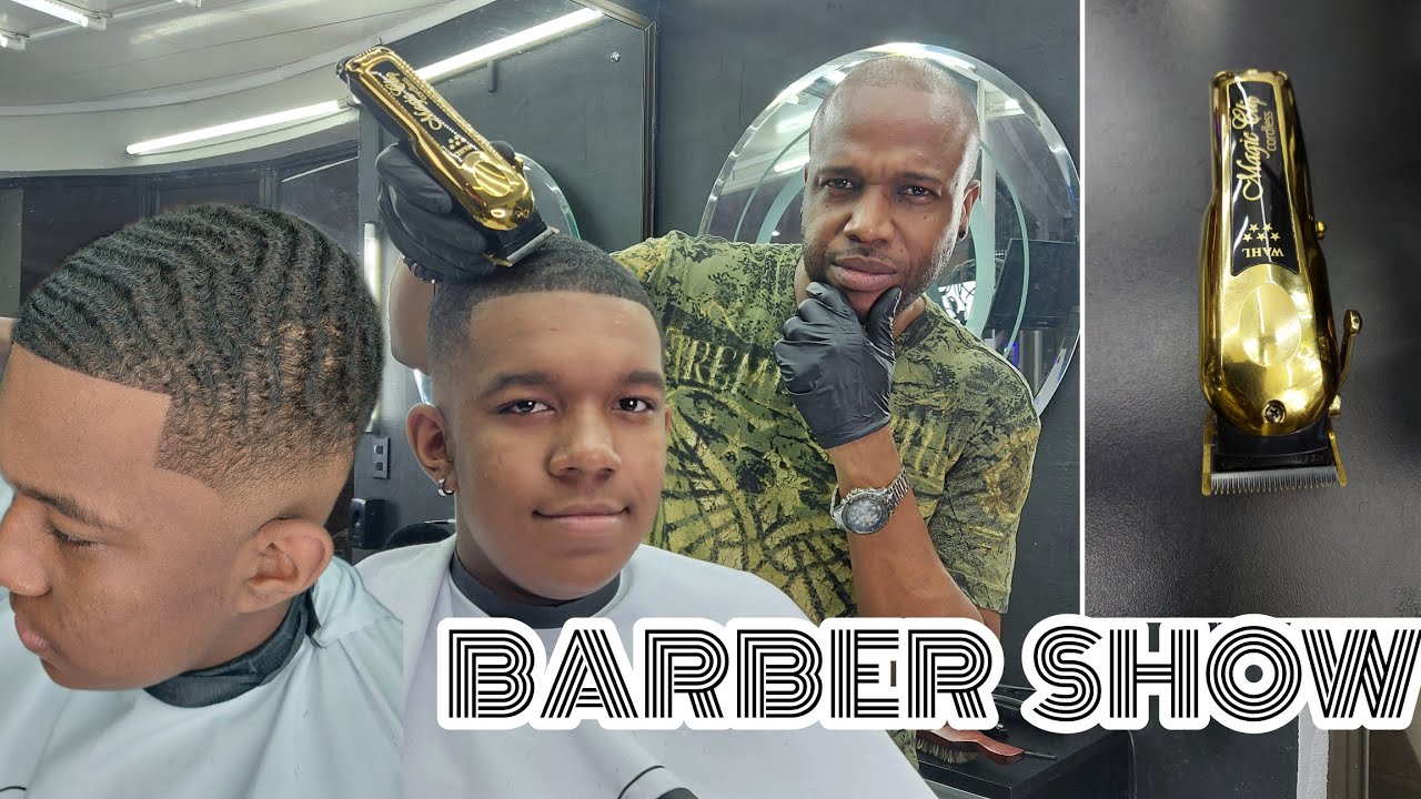 Wahl magic clip gold 2022 review / Tutorial textura afro waves 180 ASMR  BARBER  SHOW .