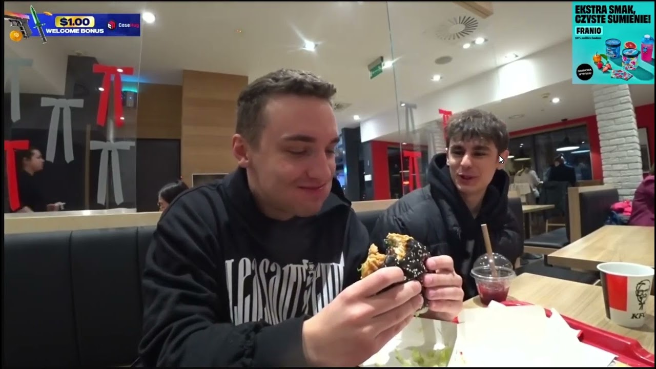 Franio i test zestawu Friza w KFC. Burger, Quritto i Karty