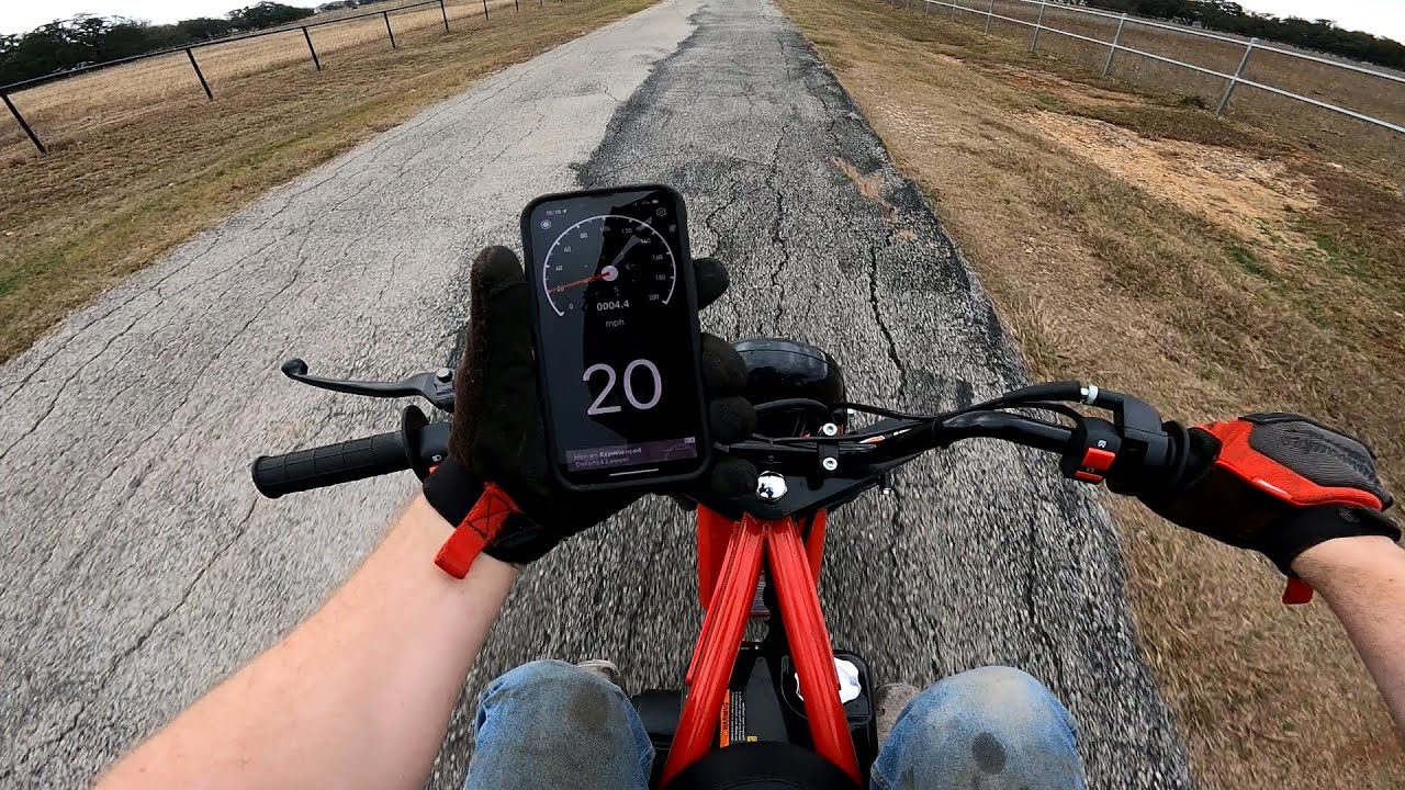 Coleman B200R Minibike First Start, Throttle Stop Removal, & Top Speed Test