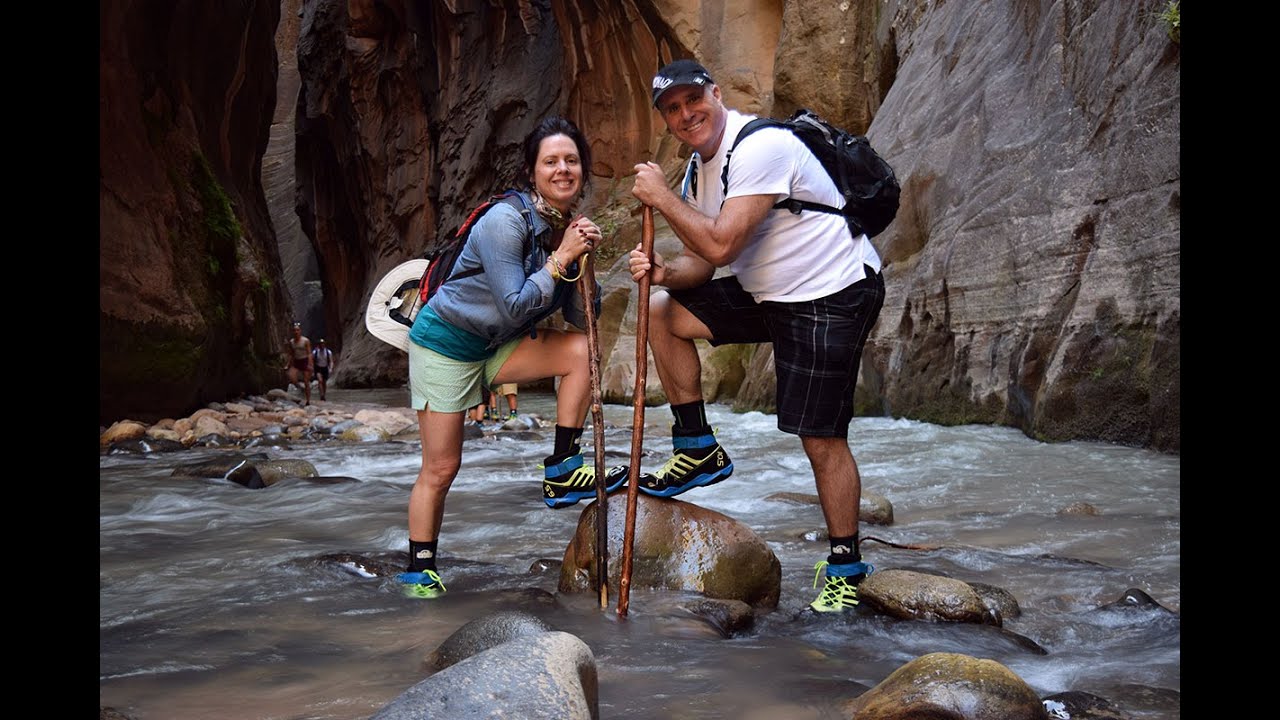 Hiking the Narrows  - Zion Canyon National Park