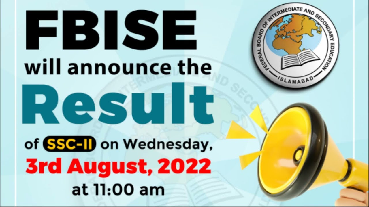Matric Result Official Date Announced FBISE | Federal Board