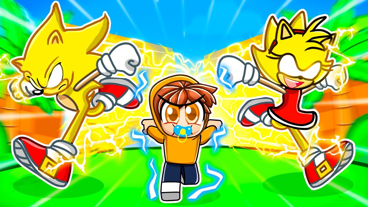 Growing Up as SUPER SONIC in Roblox!