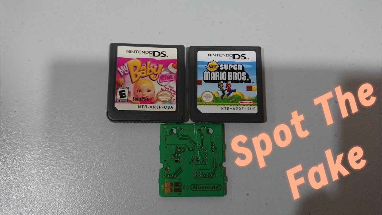Spot a Fake Nintendo DS Game Cartridge Instantly.