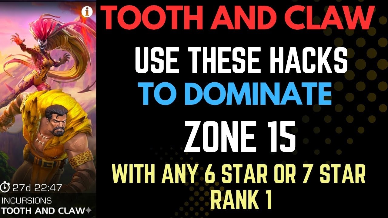 Complete Incursions with ANY CHAMPIONS With these Hacks - Marvel Contest of Champions 
