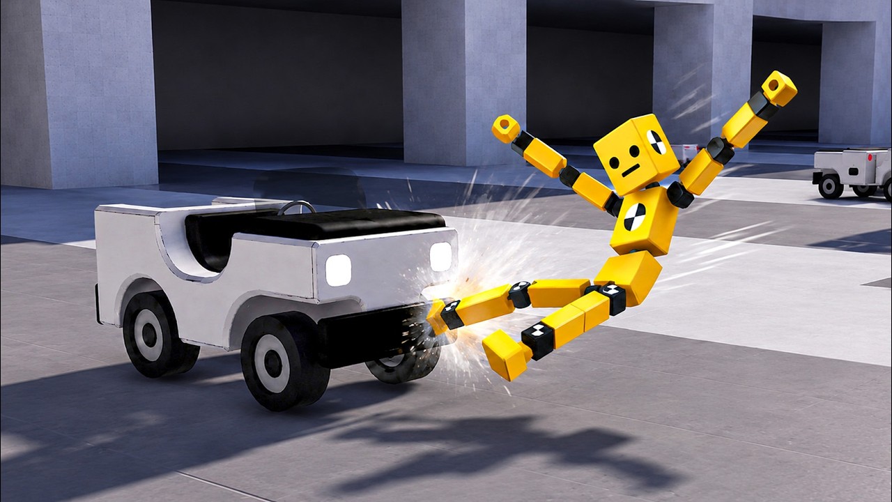 KUNING LETOY DITABRAK MOBIL MULU😭 | ZABAWA Z RAGDOLLS PLUS